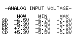 Example of signal voltage measurement