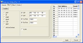 Display of Filtering Setting